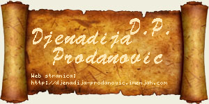 Đenadija Prodanović vizit kartica